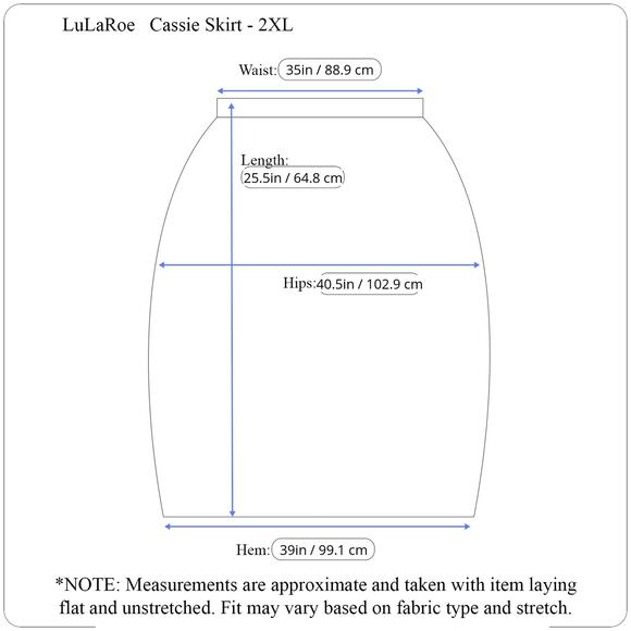 LuLaRoe Cassie Skirt 2XL Multicolor Floral Black Aqua Pink Spring Summer Pencil - Picture 6 of 10